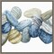 Found Pebbles II by Grace Popp 16-in. W x 16-in. H. Canvas Wall Art Print Framed in Grey